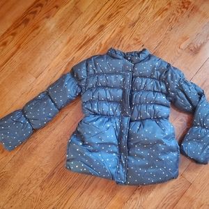 Crazy 8 childs fleece lined winter coat size xl(14)